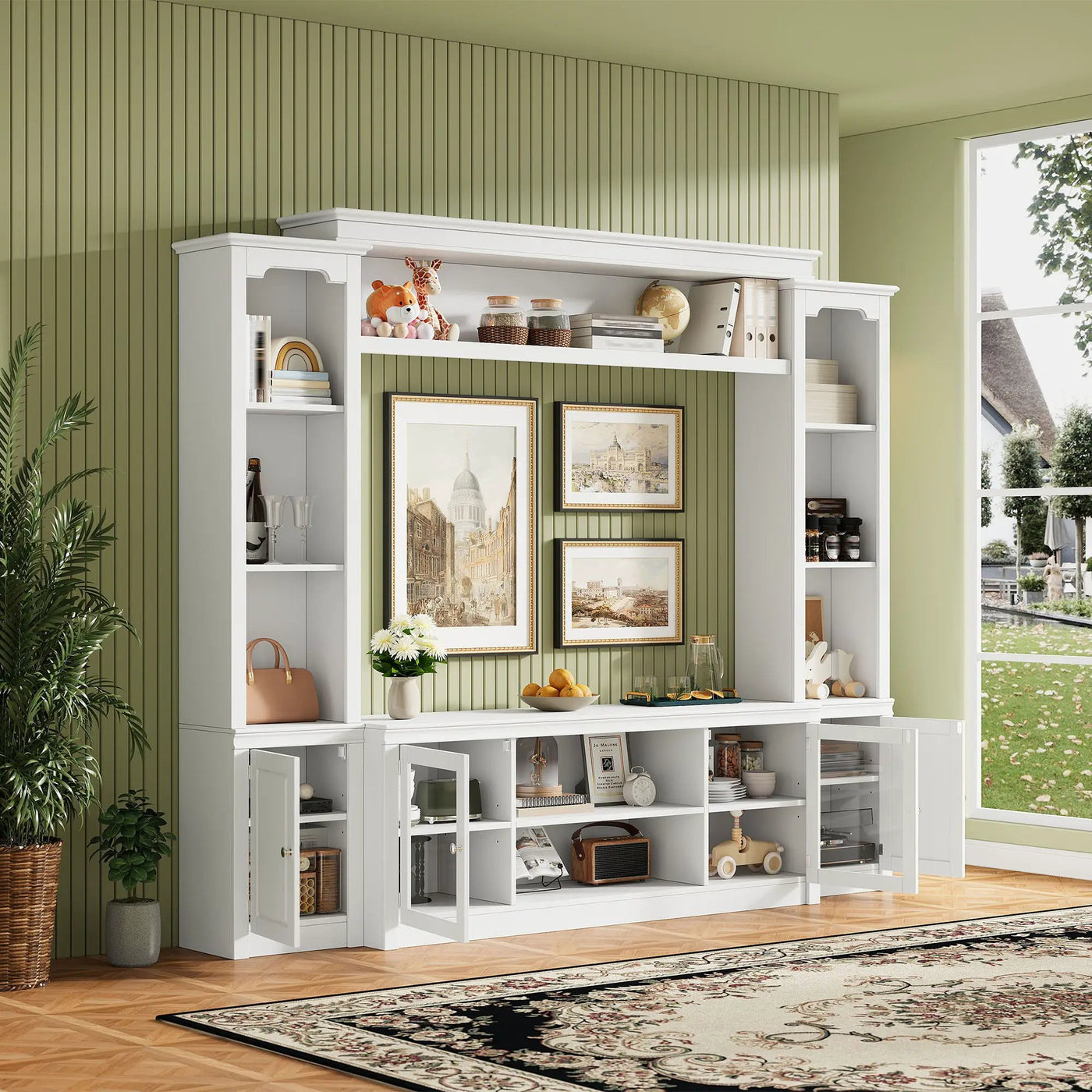 All-In-One TV Stand With Bookcase For TVs Up To 65" by HouseOfZazla