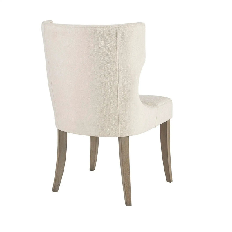 Elegant Design Dining Chair Polyester - Cream by Unique Piece Furniture