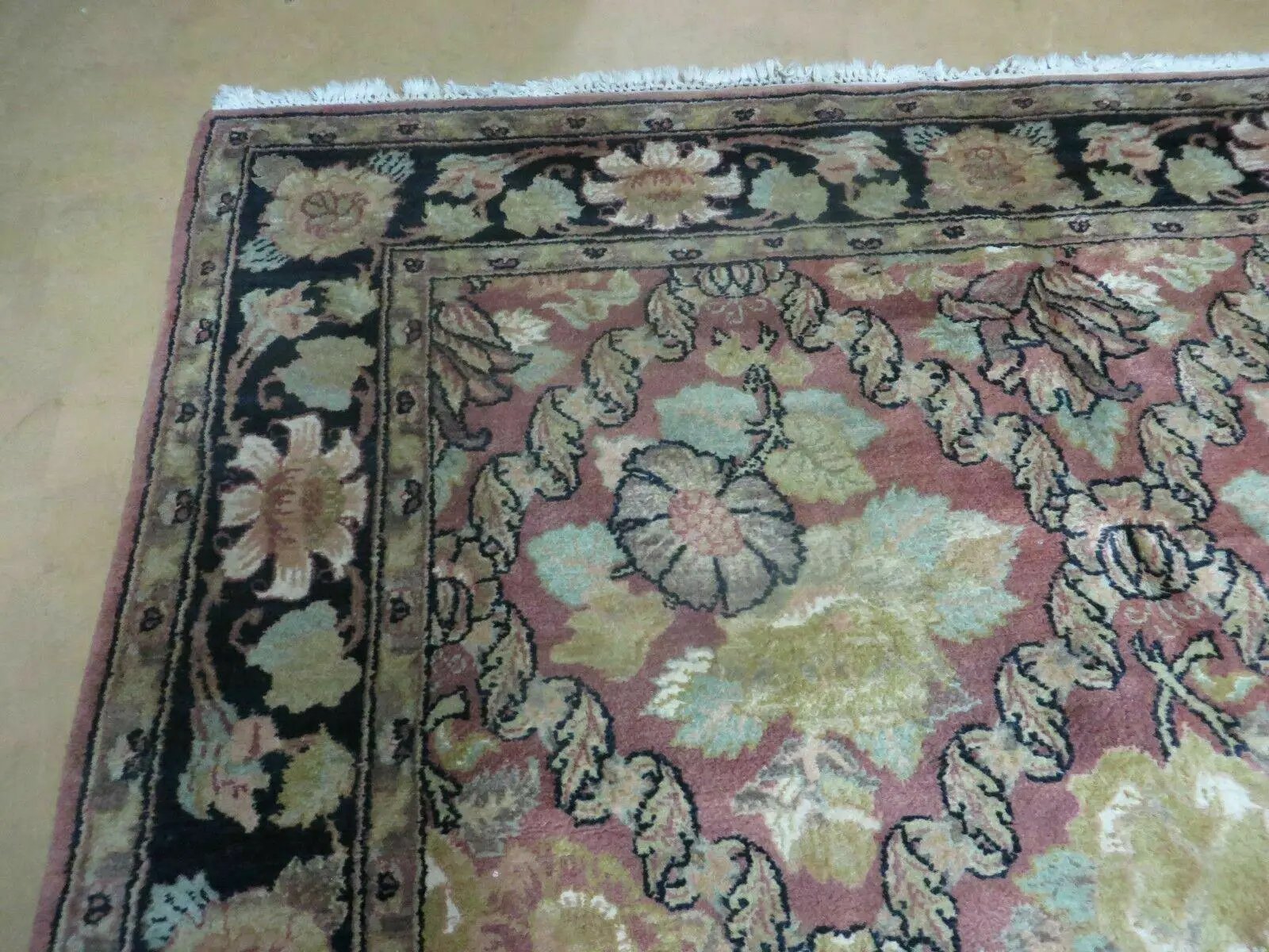 6' X 9' Handmade India Floral Oriental Wool Rug Carpet by Jewel Rugs