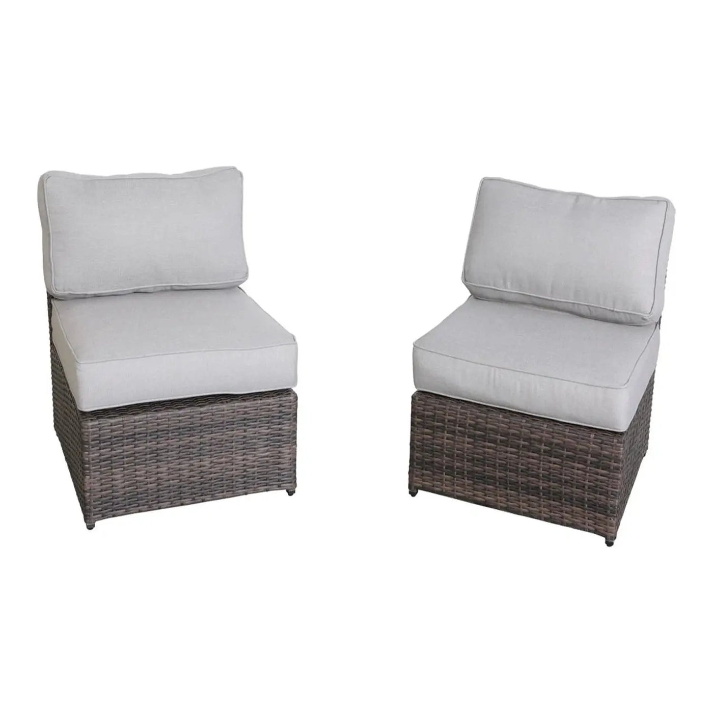 Outdoor Wicker Sectional With Weather Resistant Cushions And Table by Unique Piece Furniture