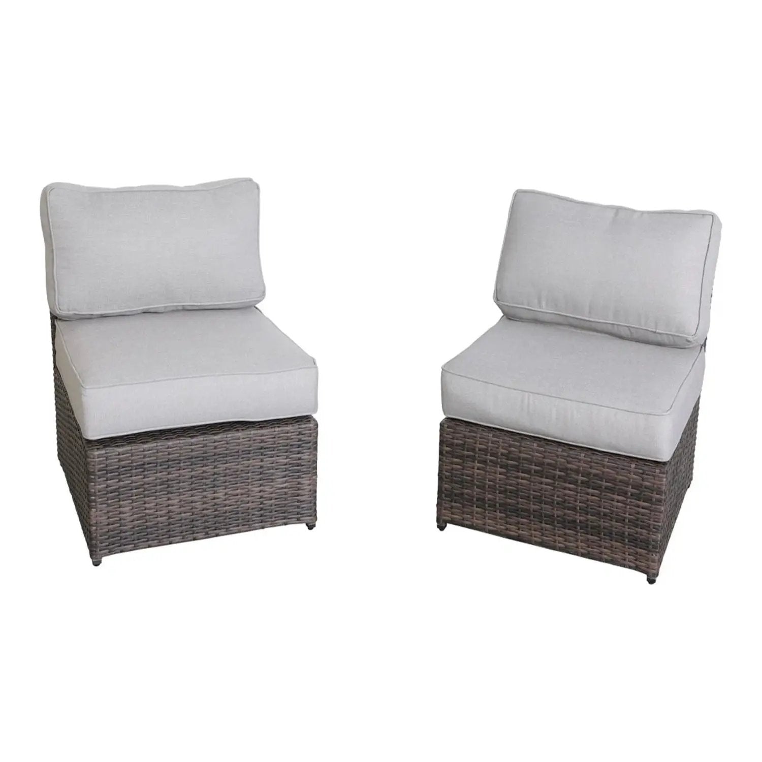 Outdoor Wicker Sectional With Weather Resistant Cushions And Table by HouseOfZazla