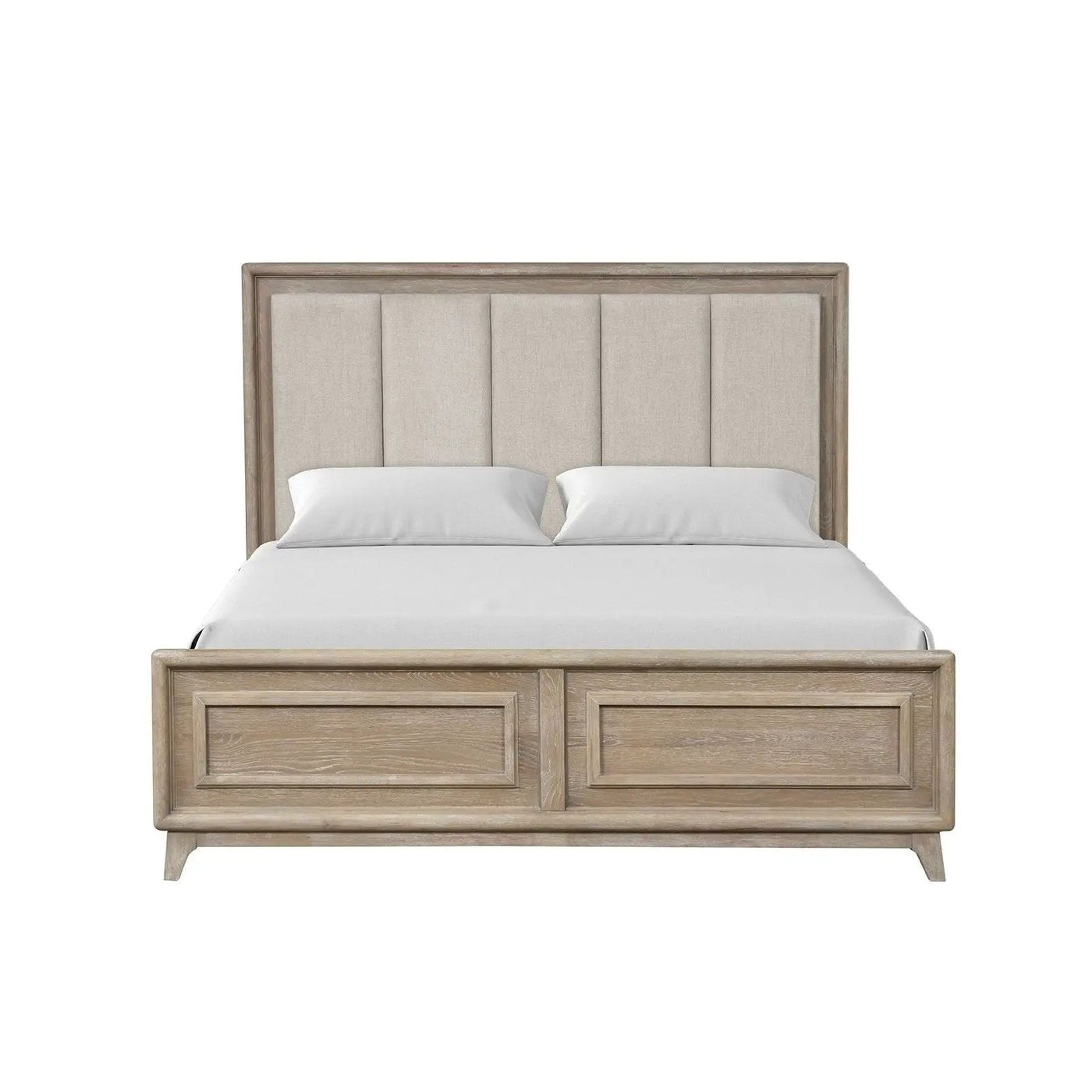Contemporary Bed With Padded Headboard by HouseOfZazla