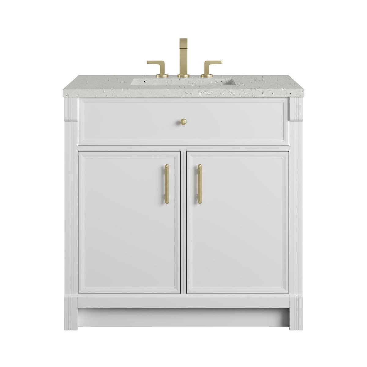 James Martin Bellshire 36" Single Bathroom Vanity, Bright White, view 23