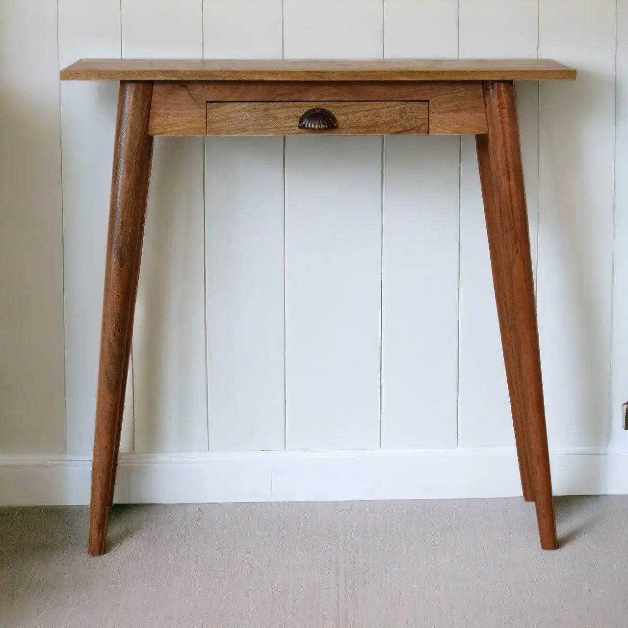 Solid Wood Mini Nordic Style Writing Desk by HouseOfZazla