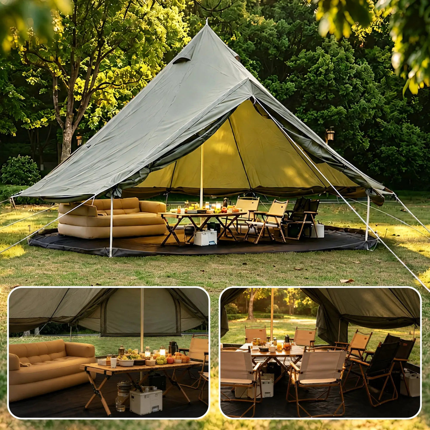 Oxford Bell Tent for Family Camping by HouseOfZazla
