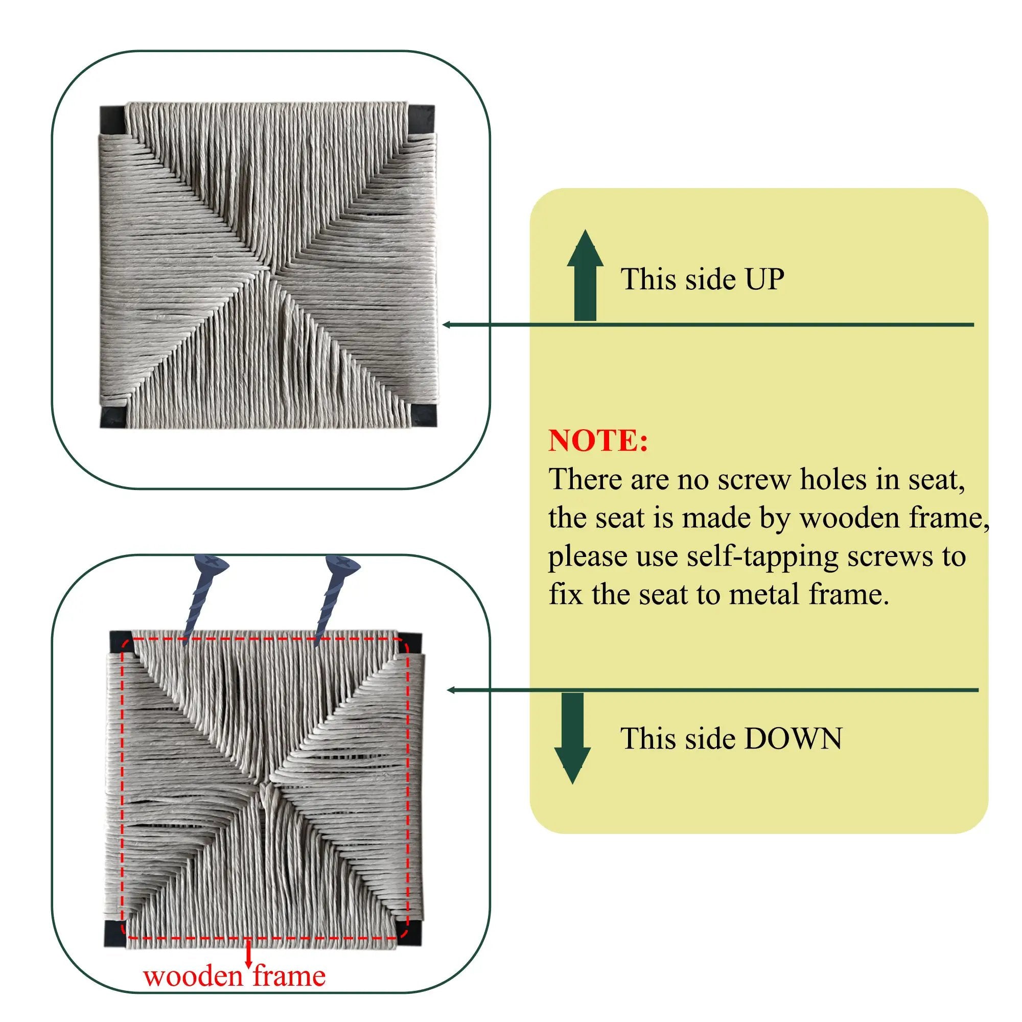 Gray Set of 2 Hand Weave Bar Stools with Back by HouseOfZazla