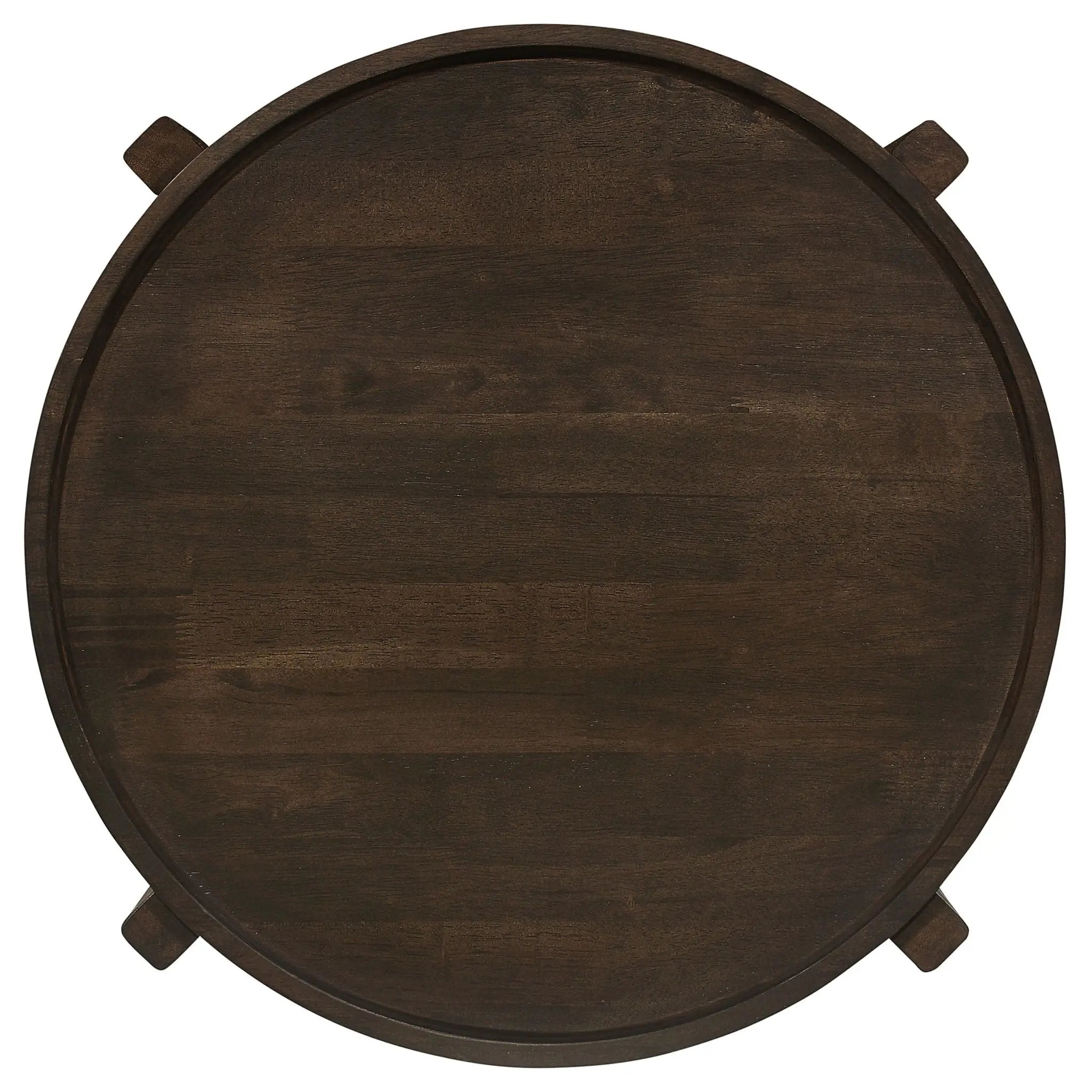 Cota 3-piece Solid Wood Coffee and End Table Set Dark Brown by Unique Piece Furniture