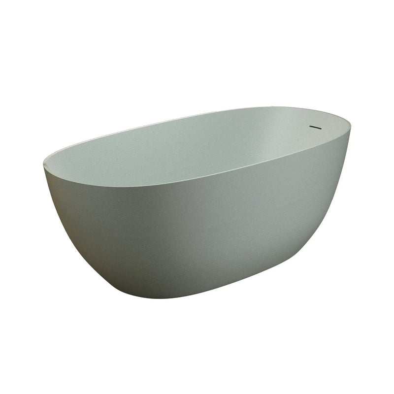 69'' Freestanding Bathtub Resin Stone Soaking Bathtub by HouseOfZazla