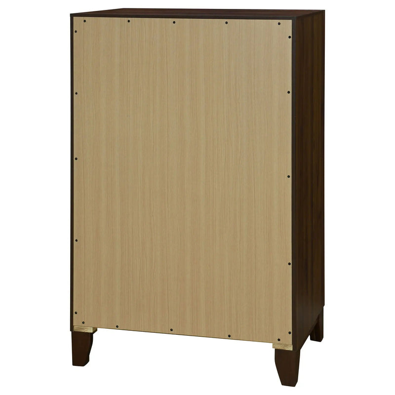 Anza - 4 Drawer Chest Storage Solution - Walnut by HouseOfZazla