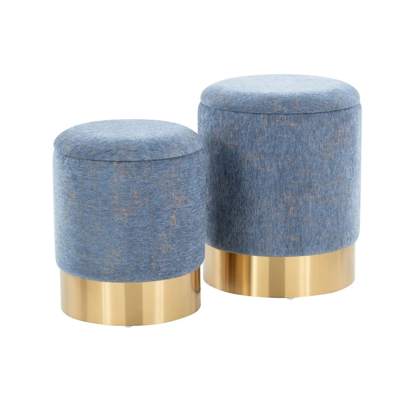 Marla - Contemporary Nesting Ottoman Set by Unique Piece Furniture