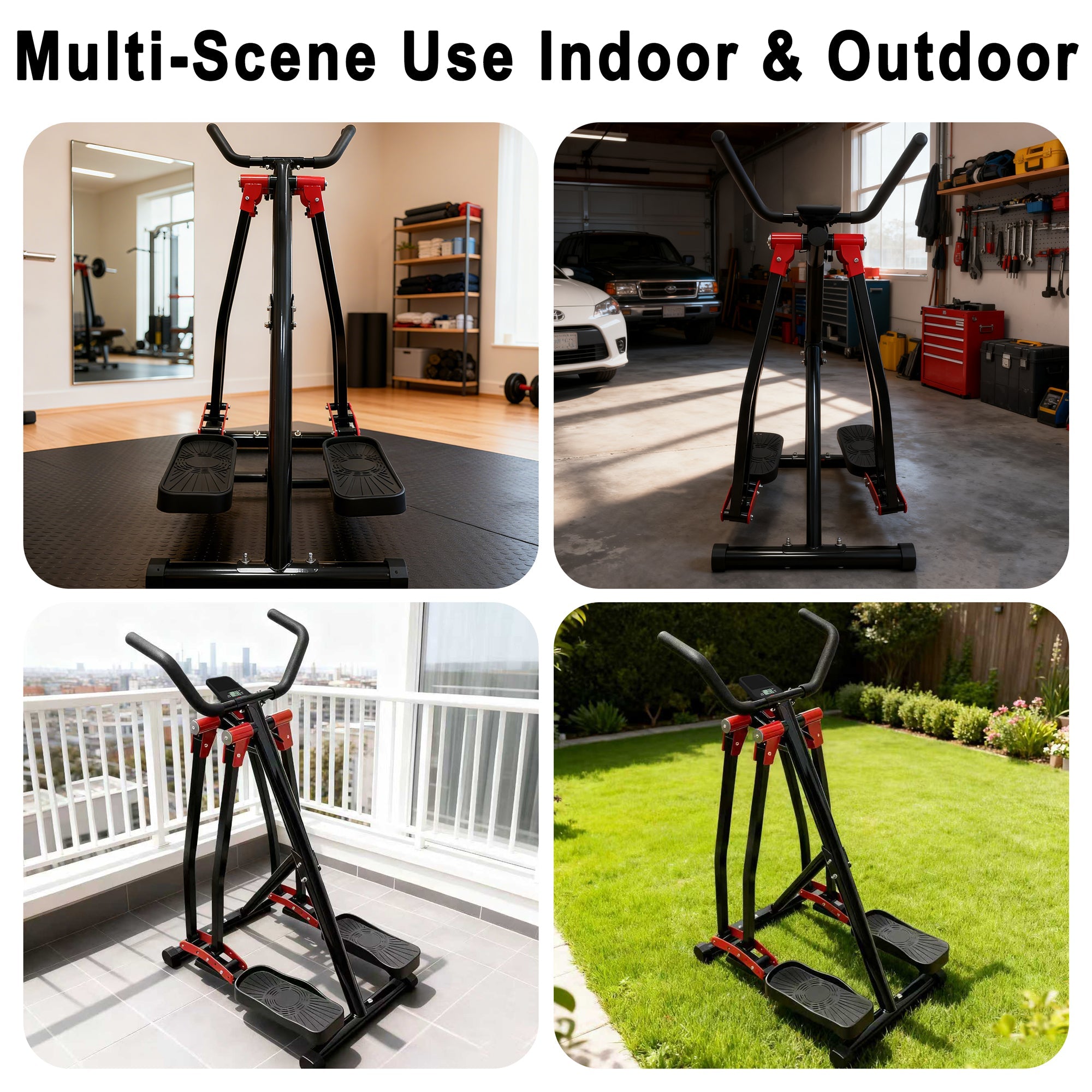Air Walking Elliptical Machine - Foldable Cardio Cross Trainer by HouseOfZazla