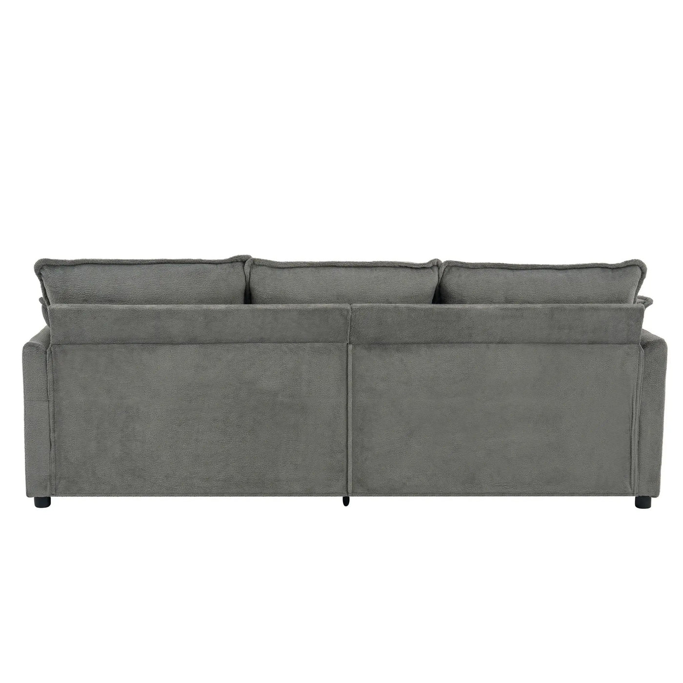 Modern 3 Seater Sofa With Side Storage Pockets For Living Room by HouseOfZazla