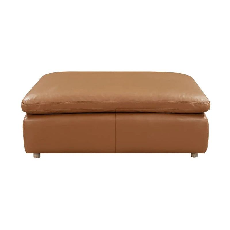 Brighton - Ottoman - Brown Top Grain Leather by Unique Piece Furniture