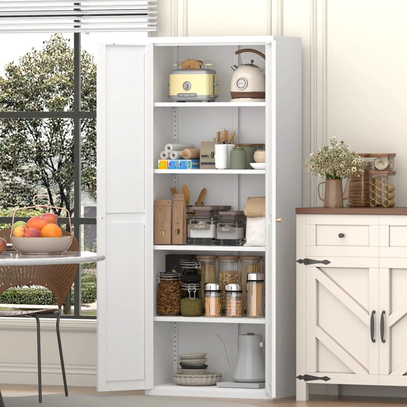 Adjustable 2 Door Storage Cabinet With Adjustable Shelves by HouseOfZazla