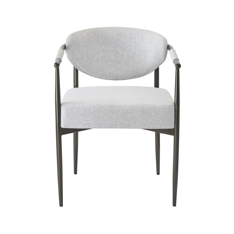 Modern Dining Chairs Set of 2 with Bronze Iron Frame by HouseOfZazla