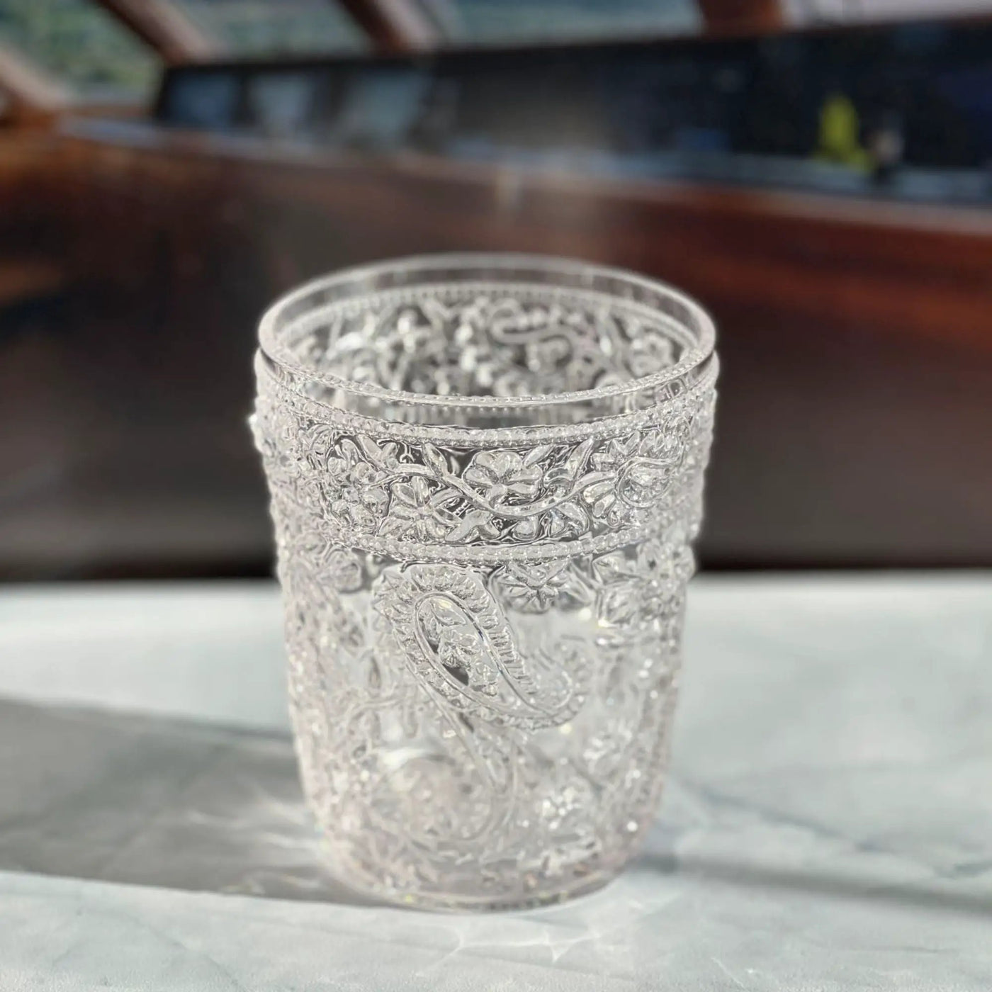Paisley Acrylic Glasses Drinking (Set of 4) by HouseOfZazla