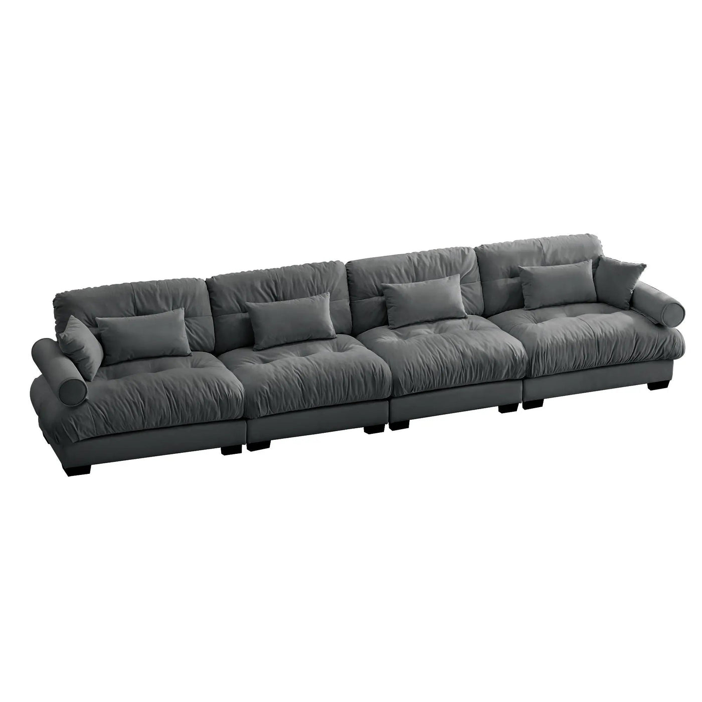 Super Comfort Oversized Modular Sectional Sofa, Deep Seat Convertible L Shaped Couch by HouseOfZazla