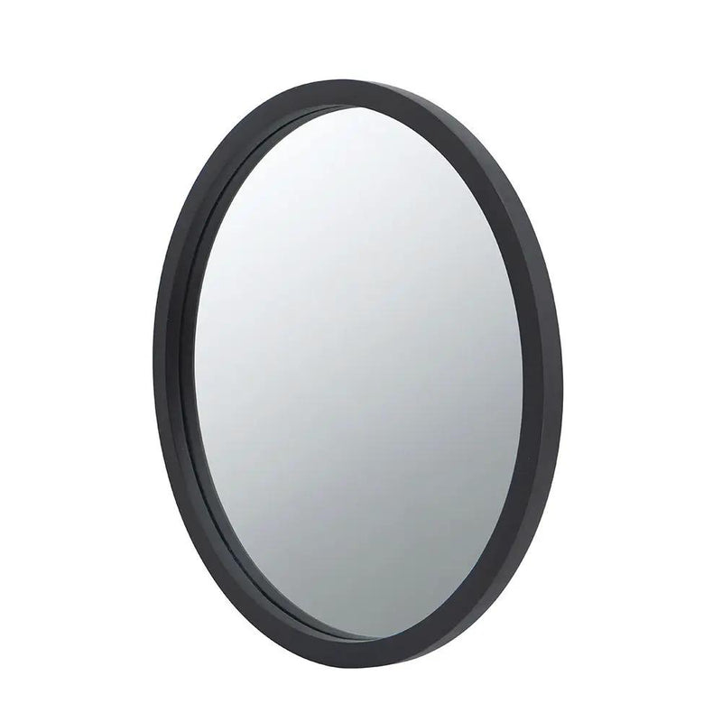 Circle Wall Mirror With Wooden Frame for Living Room by HouseOfZazla