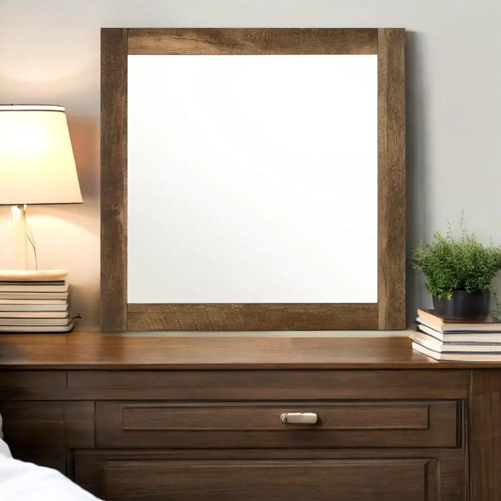 Morales - Mirror - Rustic Oak by Unique Piece Furniture