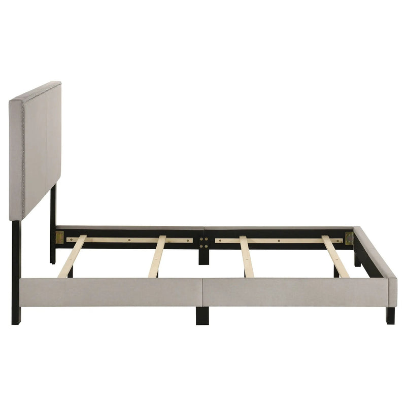 Boyd Upholstered Full Panel Bed Ivory by Unique Piece Furniture