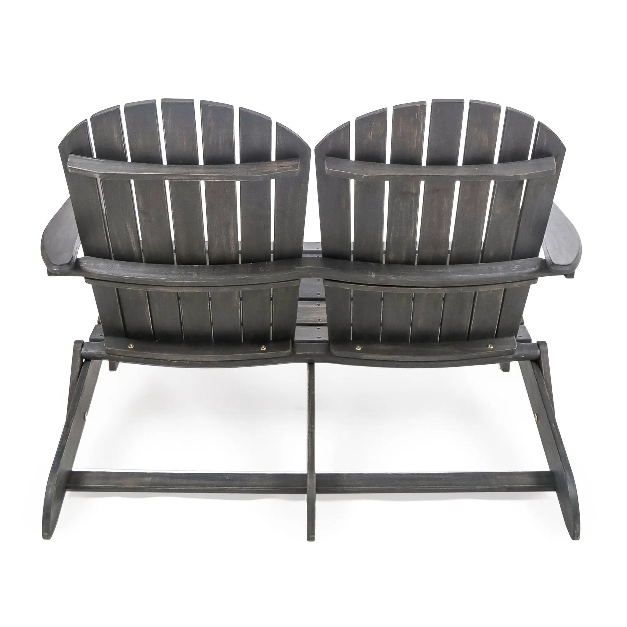 Outdoor Adirondack Rocking Loveseat With Hand Crafted Details by HouseOfZazla