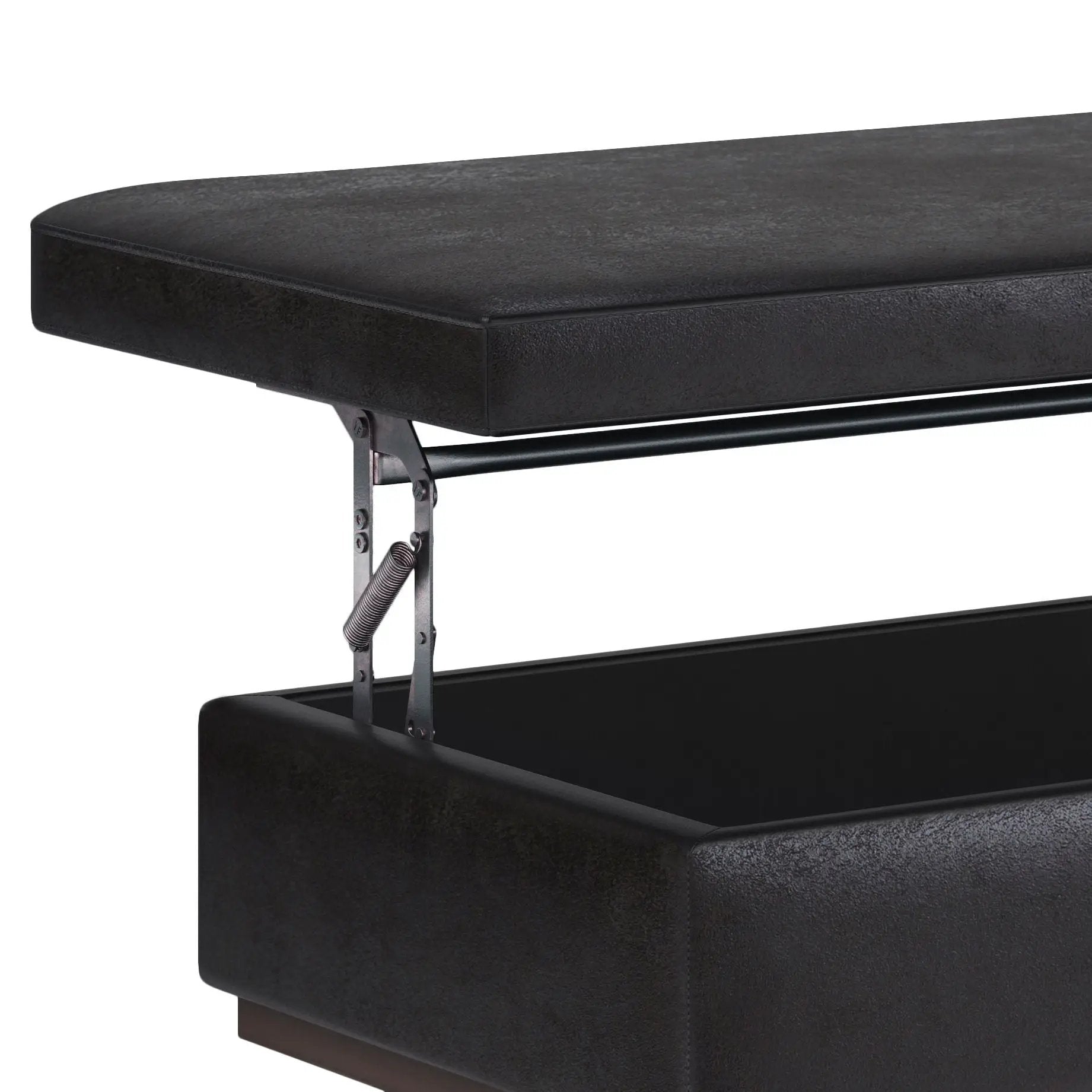 Owen - Lift Top Large Coffee Table Storage Ottoman, Mid Century Style by HouseOfZazla
