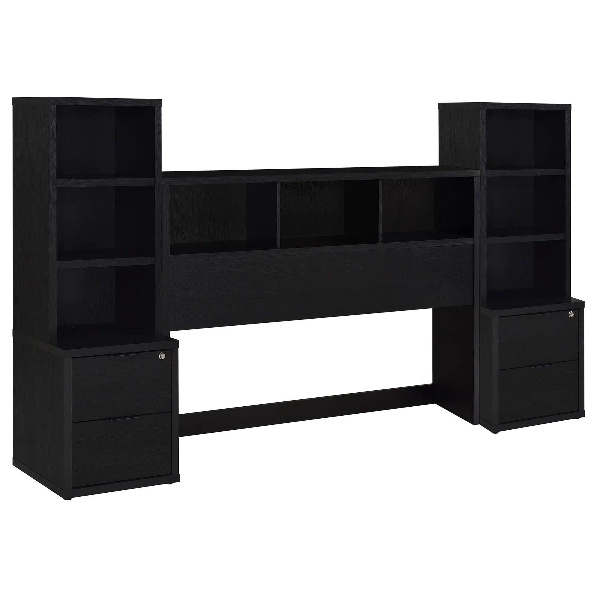 Westpark 3-piece Queen Bedroom Set Bookcase Headboard Black by Unique Piece Furniture