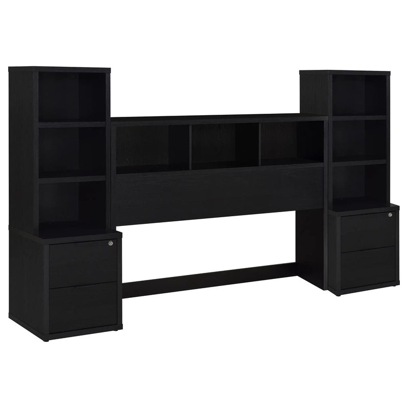 Westpark 3-piece Queen Bedroom Set Bookcase Headboard Black by Unique Piece Furniture