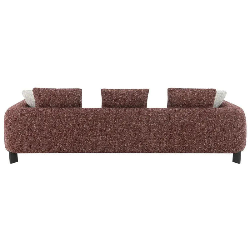 Mardi - Sofa With 6 Pillows - Maroon Tweed by Unique Piece Furniture