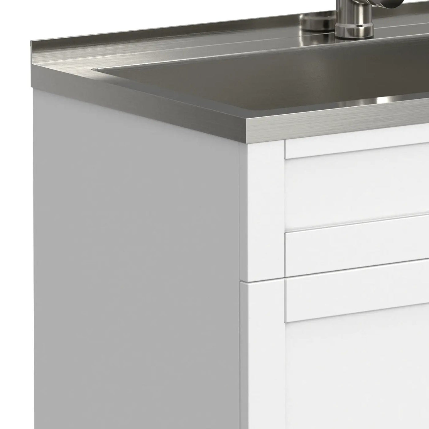 Hennessy - Deluxe Laundry Cabinet With Faucet And Stainless Steel Sink by HouseOfZazla