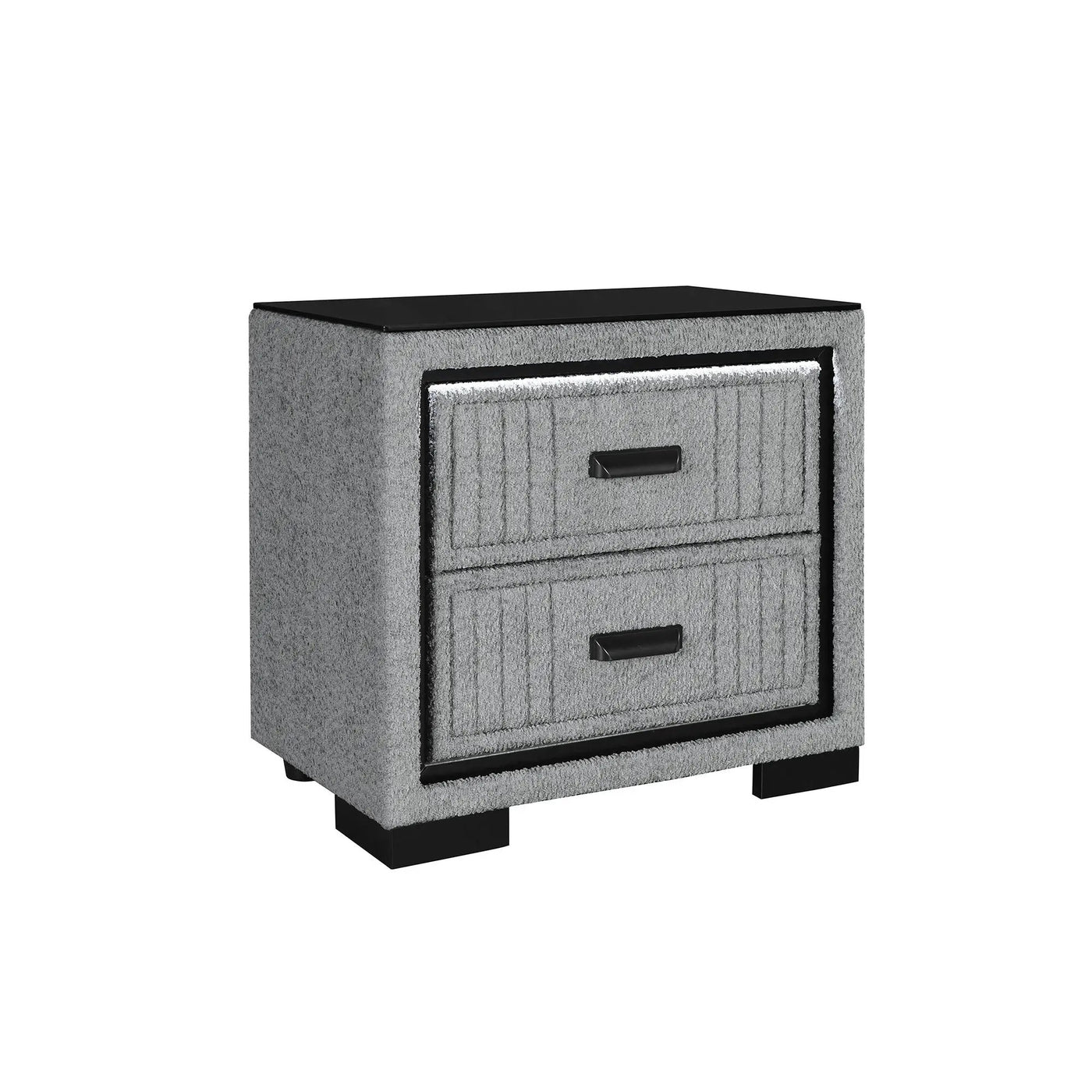 Isaiah - 5 Piece Bedroom Set With TV Lift-LED, Speakers And Fireplace by HouseOfZazla