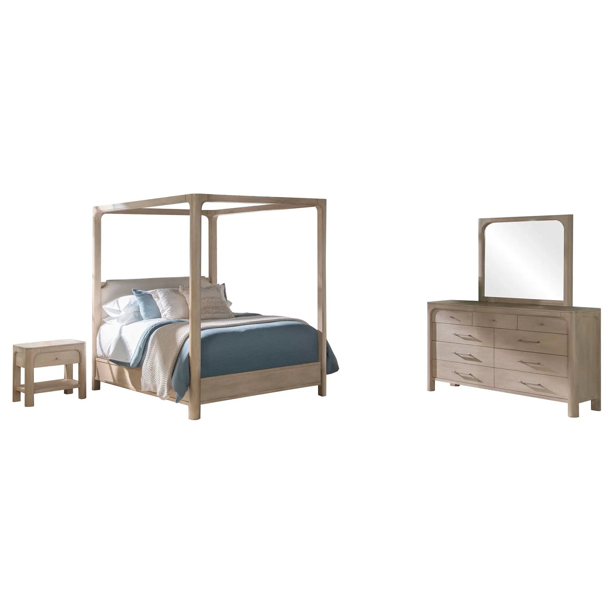 Solano 4-piece Queen Bedroom Set Weathered Mango by Unique Piece Furniture