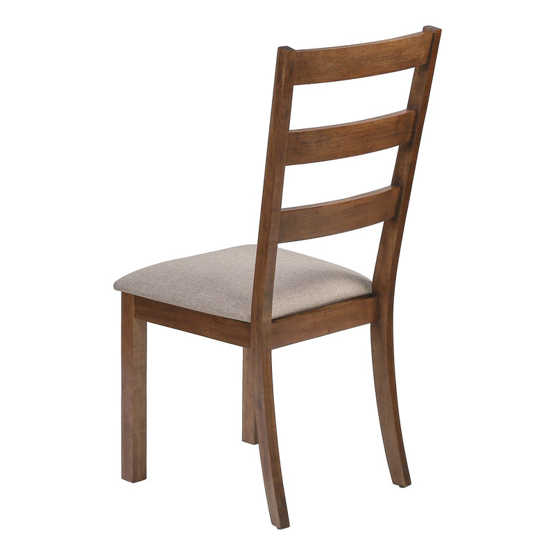 Upholstered Dining Chair Set of 2 with Padded Seats - Beige, photo 4 of 4
