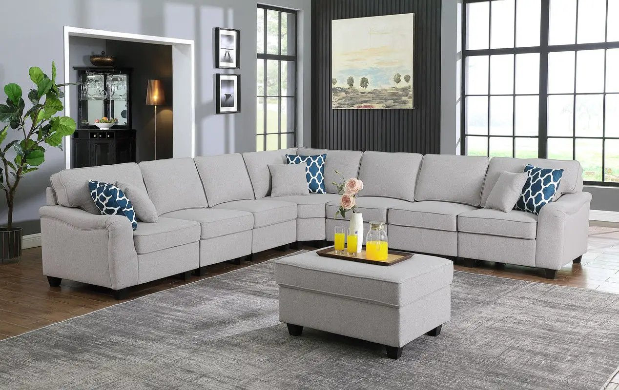 Leo - Comfor Modular Sofa And Ottoman by HouseOfZazla