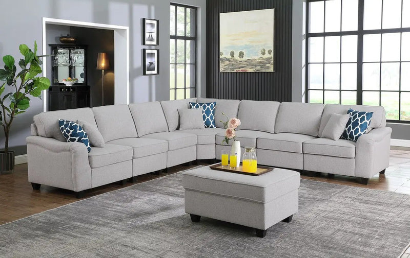 Leo - Comfor Modular Sofa And Ottoman by HouseOfZazla