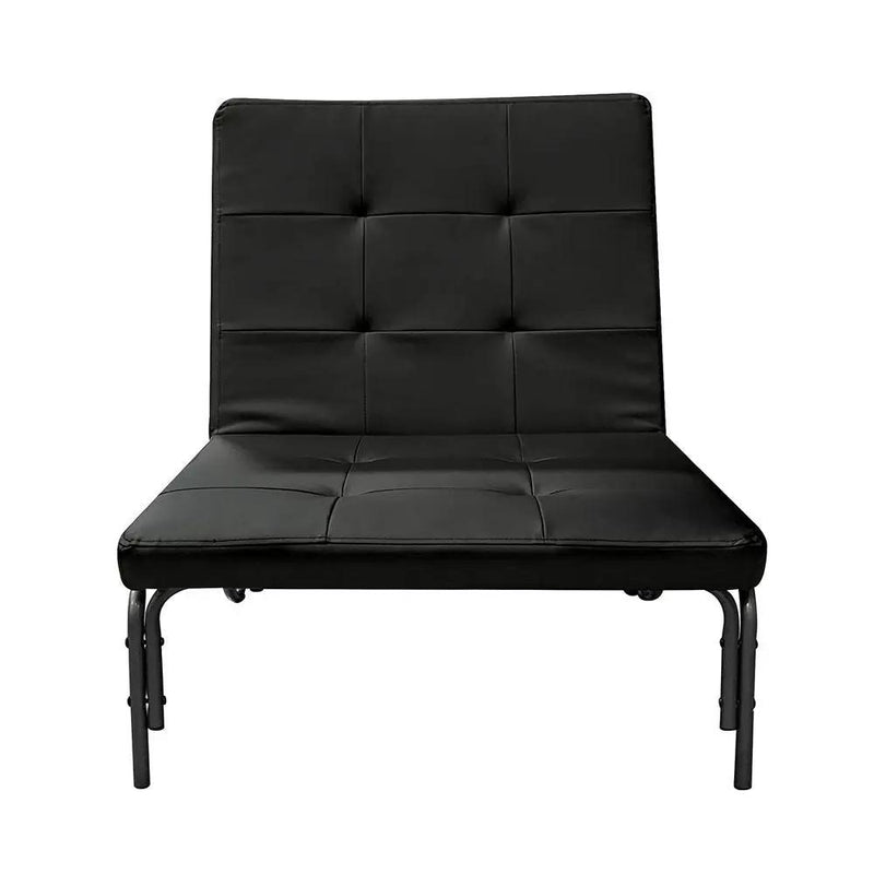 Senon - Adjustable Chair Futon - Silver & Black by Unique Piece Furniture