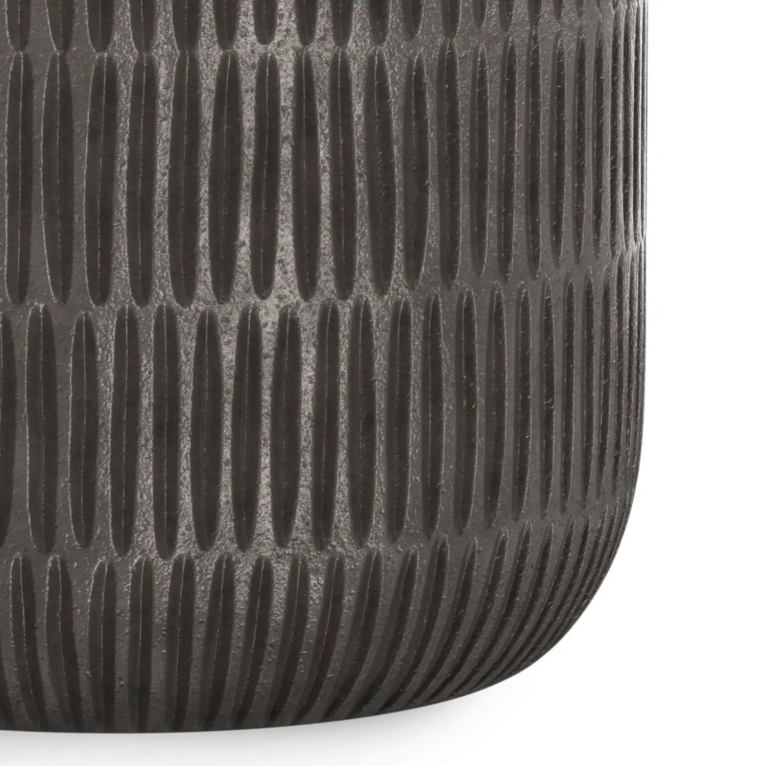 Juno - Cast Aluminum Side Table - Black by HouseOfZazla