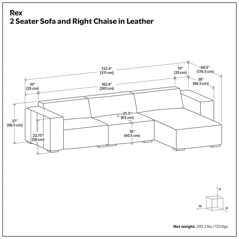 Rex - Handcrafted Sectional Sofa by Unique Piece Furniture