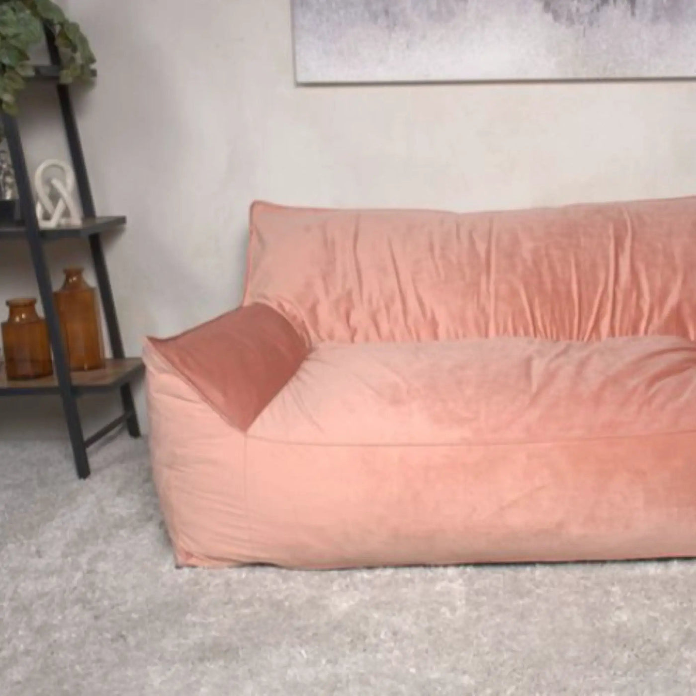 Fila - een Oversized Seater Bean Bag Chair With Armrests by HouseOfZazla