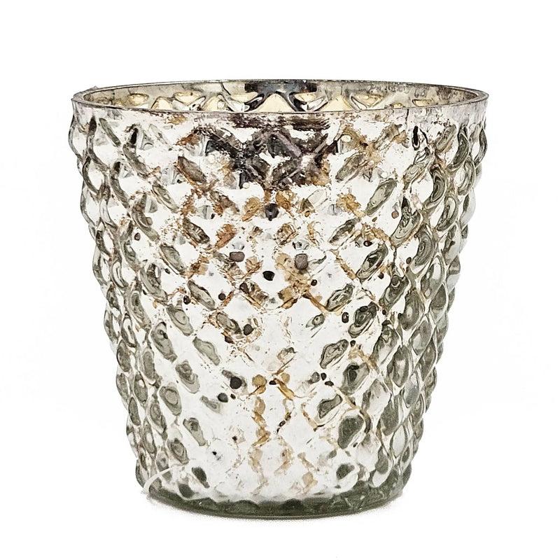 Scented Soy Wax Candle Glass (Set of 4) - Silver by HouseOfZazla
