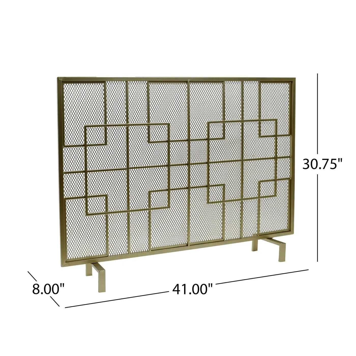 Dorothy Modern Single Panel Iron Fire Screen by HouseOfZazla