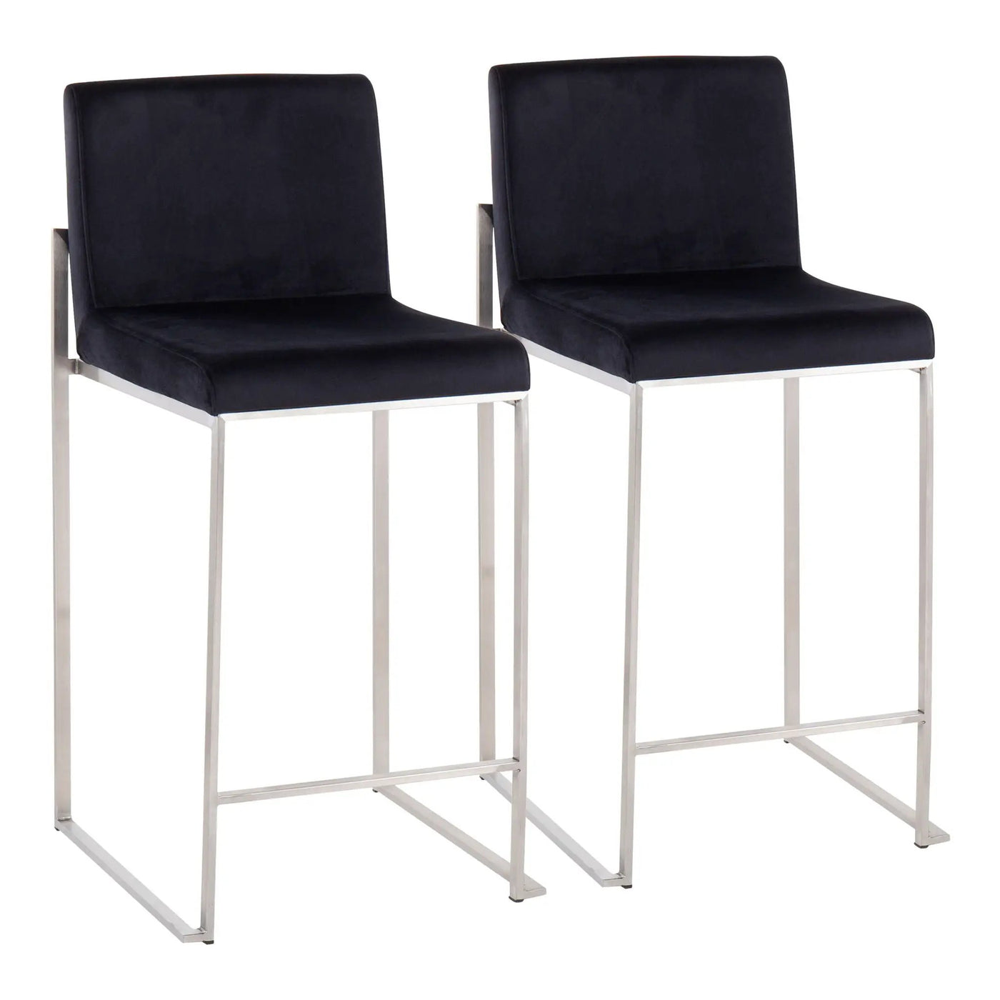 Fuji - Contemporary High Back Counter Stool, Functional Design by HouseOfZazla