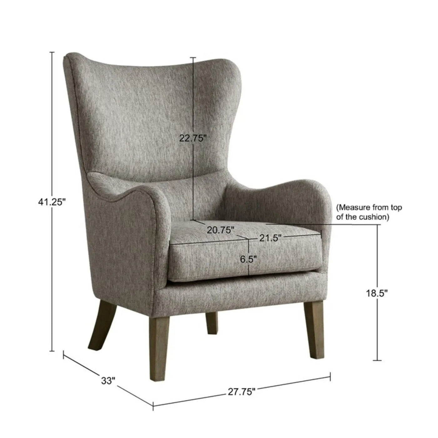 Arianna Swoop Wing Chair by HouseOfZazla