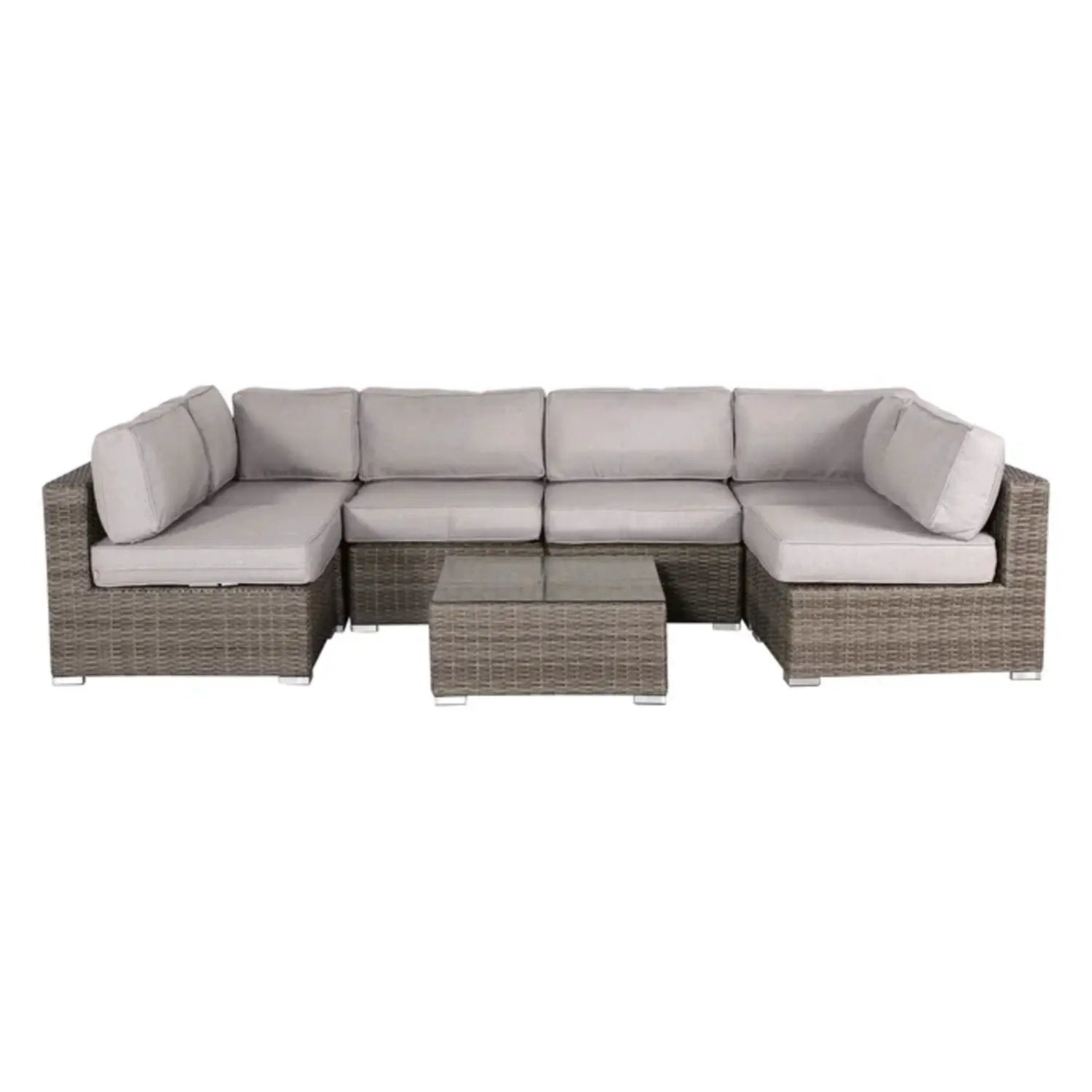Seating Set With Cushions Handcrafted Wicker Design by Unique Piece Furniture