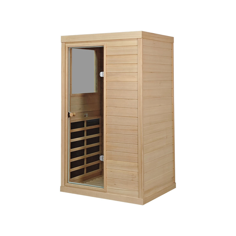 Canadian Hemlock One Person Far Infrared Sauna Room, photo 2 of 6