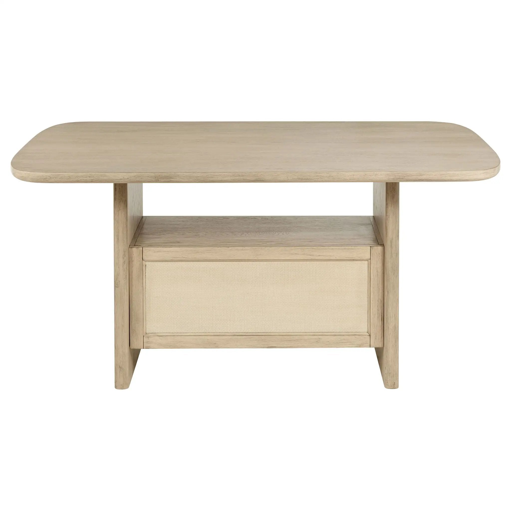 Kailani 7-piece Wood Counter Height Dining Set Beige Oak by Unique Piece Furniture