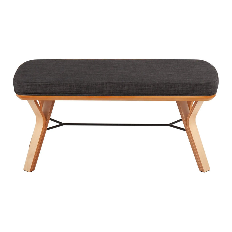 Folia - Mid Century / Modern Bench by HouseOfZazla