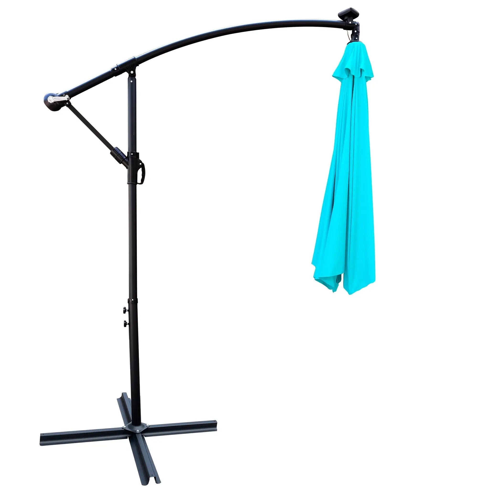 10 ft Outdoor Patio Umbrella Solar Powered LED Lighted Sun Shade by HouseOfZazla
