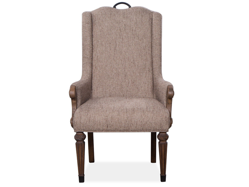 Durango - Wood Upholstered Host Arm Chair (Set of 2) - Willadeene Brown, photo 7 of 7