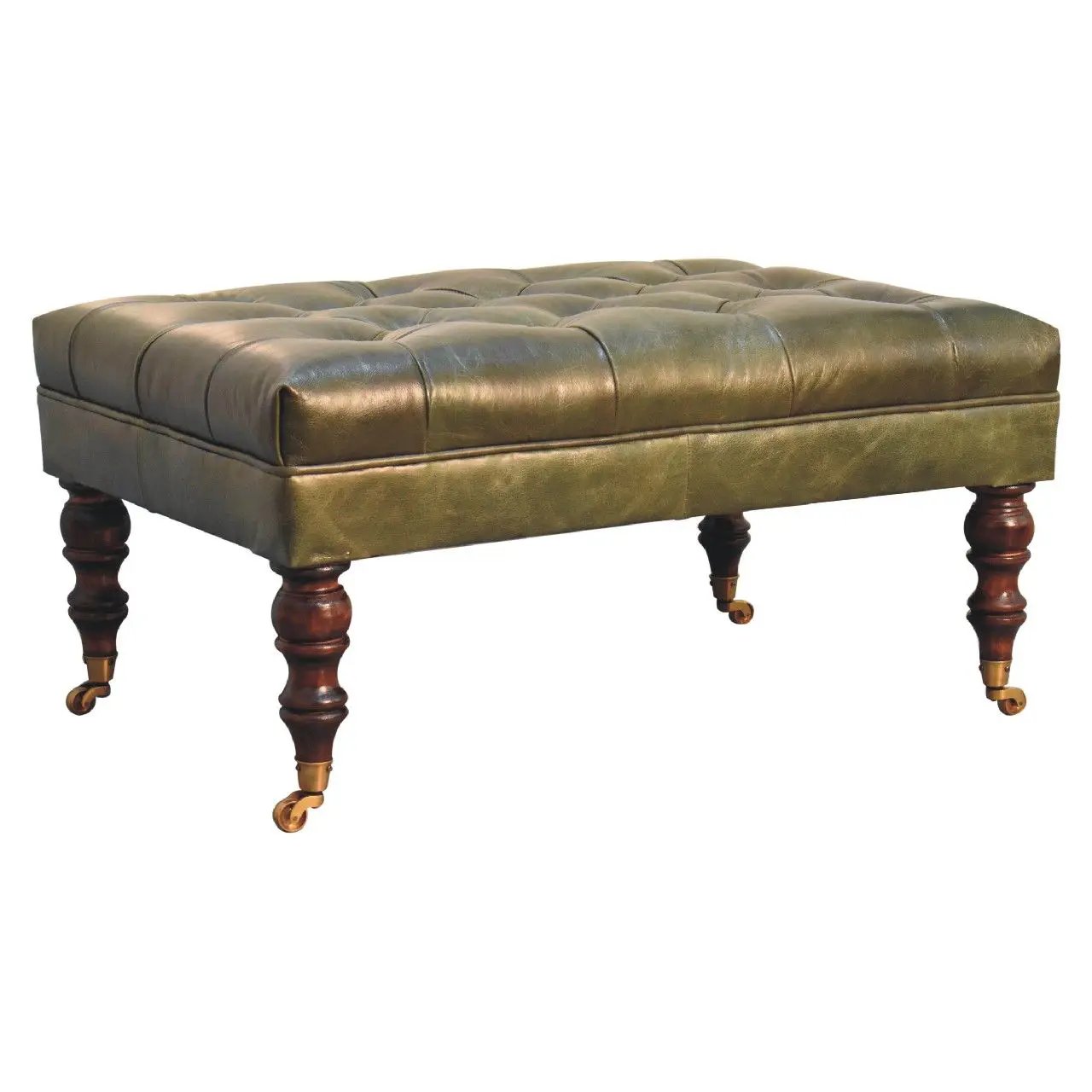 Buffalo - Ottoman With Castor Legs by Unique Piece Furniture